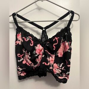 Torrid Size 3 floral raceback bralette